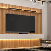 Home Suspenso Frisado Curitiba 2240 com Nicho e Led - Móveis Ubá