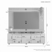 Home Para Tv 65 Polegadas Conceito - Móveis Ubá
