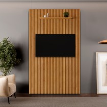 Painel Ripado Lyon Suspenso C/ PRATELEIRA 1,80 - Móveis Ubá